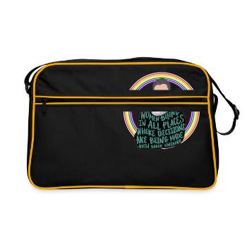 Politics USA democrats - Retro Bag - black/gold - Front
