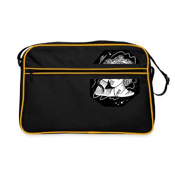 Snake curls - Retro Bag - black/gold - Front