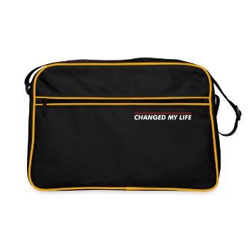 UK Garage hat mein Leben verändert - Retro Tasche - Schwarz/Gold - Vorne
