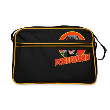 Doberman Pinscher - Sac Retro - noir/or - Devant