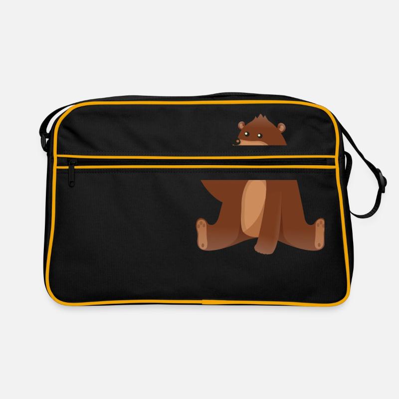 Bear - Retro Tasche - Schwarz/Gold
