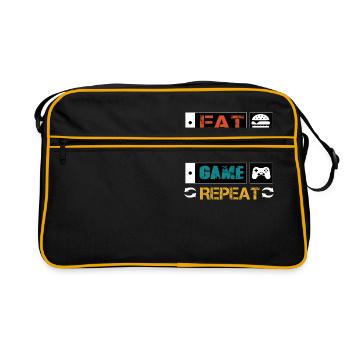 Gamer - Retro Bag - black/gold - Front