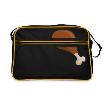 Masse de Thanksgiving - Sac Retro - noir/or - Devant
