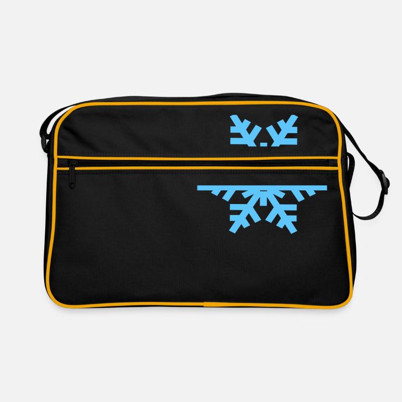 Schneeflocken Retro Tasche
