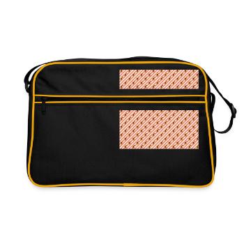 Fruit Neck Pêches rayées Gator - Sac Retro - noir/or - Devant