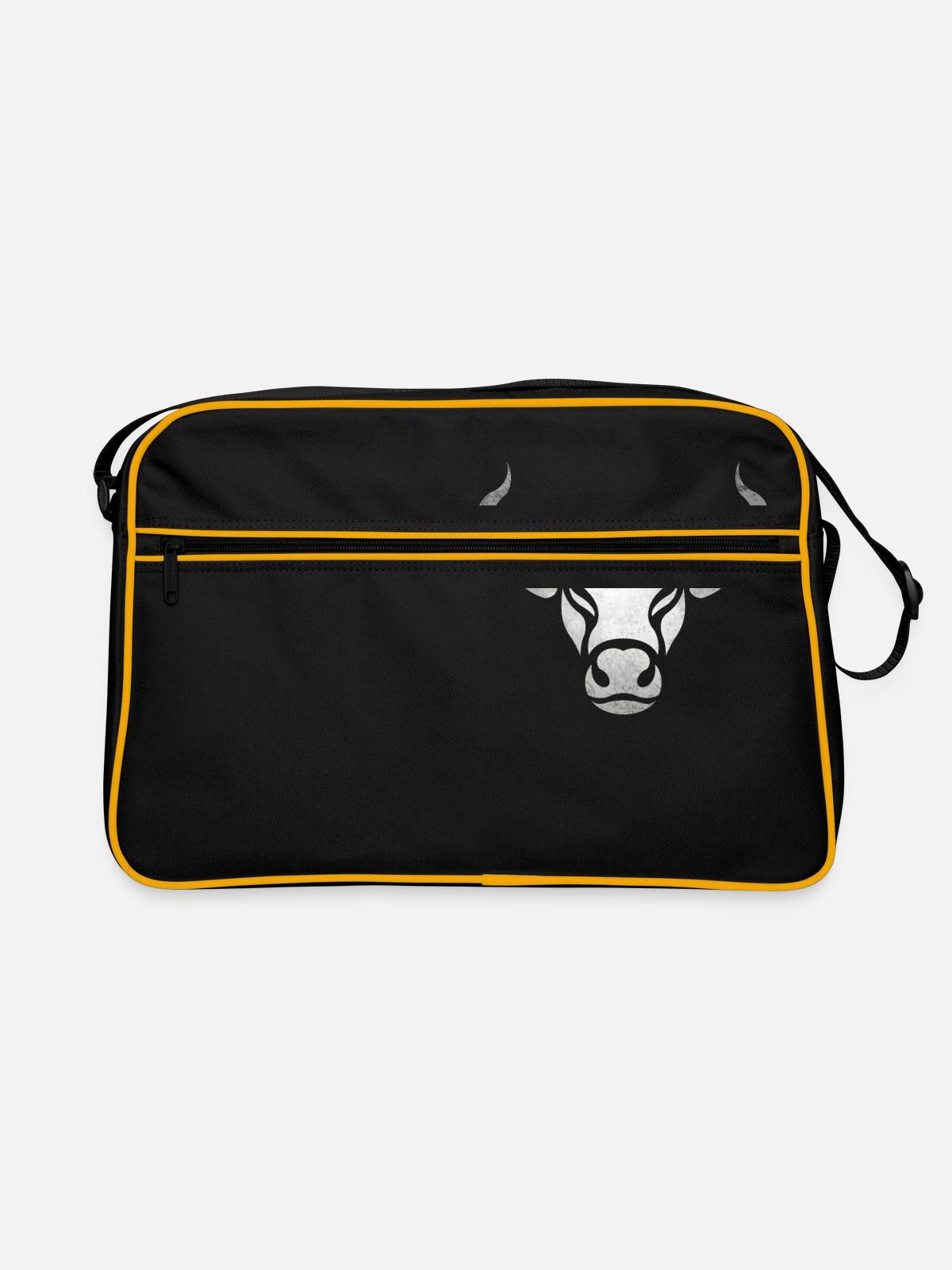 Bull bull - Retro Bag - black/gold - Front