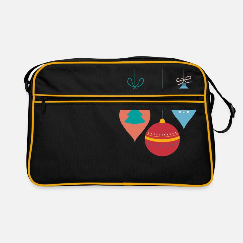Weihnachtskugeln Retro Tasche