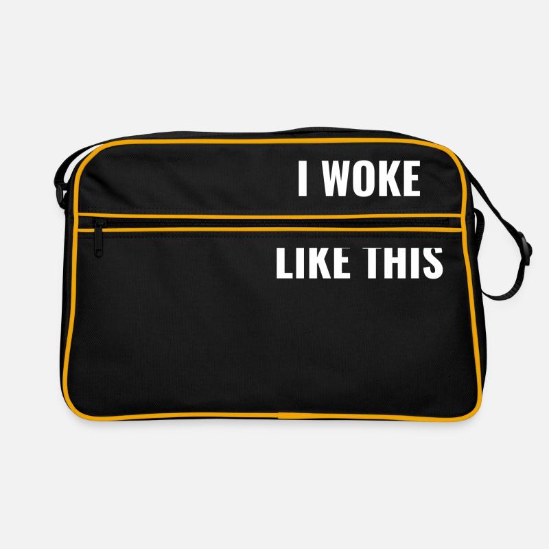 J’aime ce que je fais - Sac Retro - noir/or