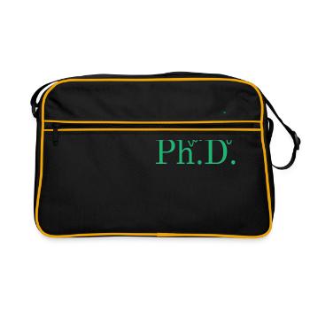 Doctoral Thesis Phd Degree Gift - Retro Bag - black/gold - Front