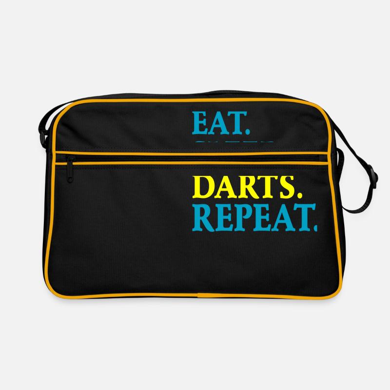 Darts Dart - Retro Tasche - Schwarz/Gold