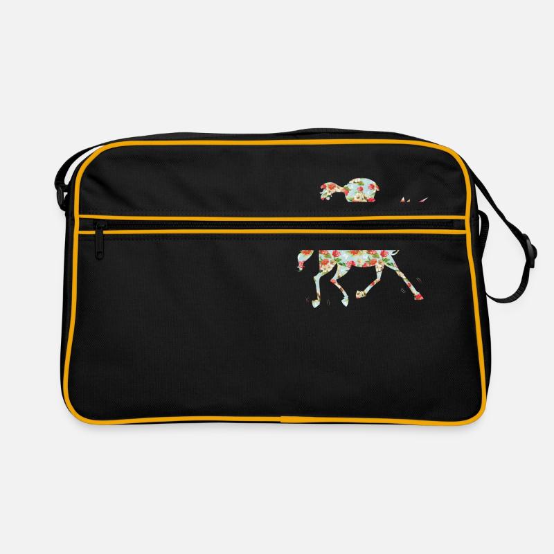 Pony pilot - Retro Bag - black/gold