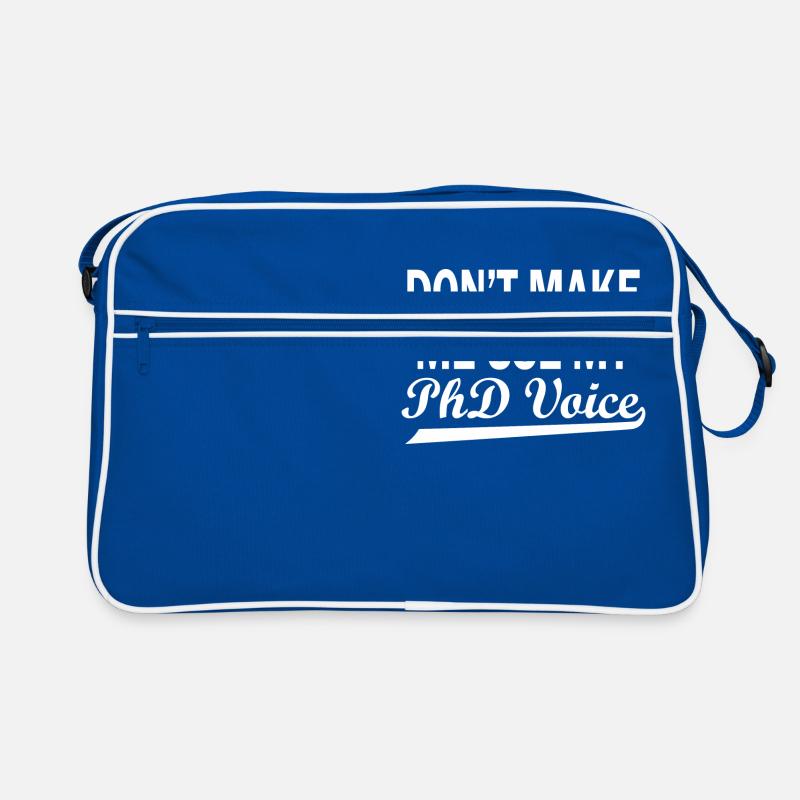 Phd Voice Doctoral Degree Saying Gift Retro Bag