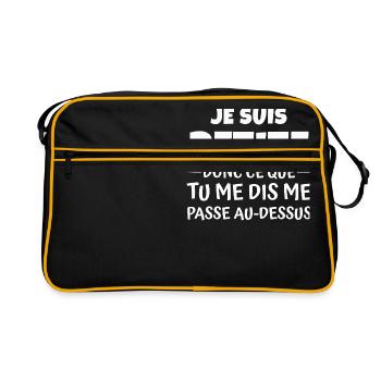 je suis petite - Sac Retro - noir/or - Devant