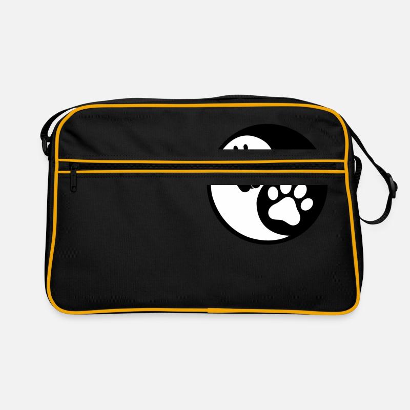 Yin-Yang - Retro Tasche - Schwarz/Gold