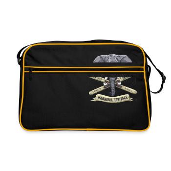 Hannibal Erbe - Retro Tasche - Schwarz/Gold - Vorne