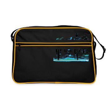 never give up - cycling - Retro Bag - black/gold - Front