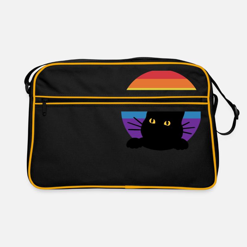 Regenbogen Katze Retro Tasche