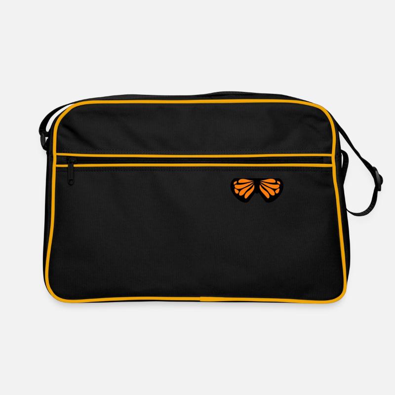 orange butterfly Retro Bag