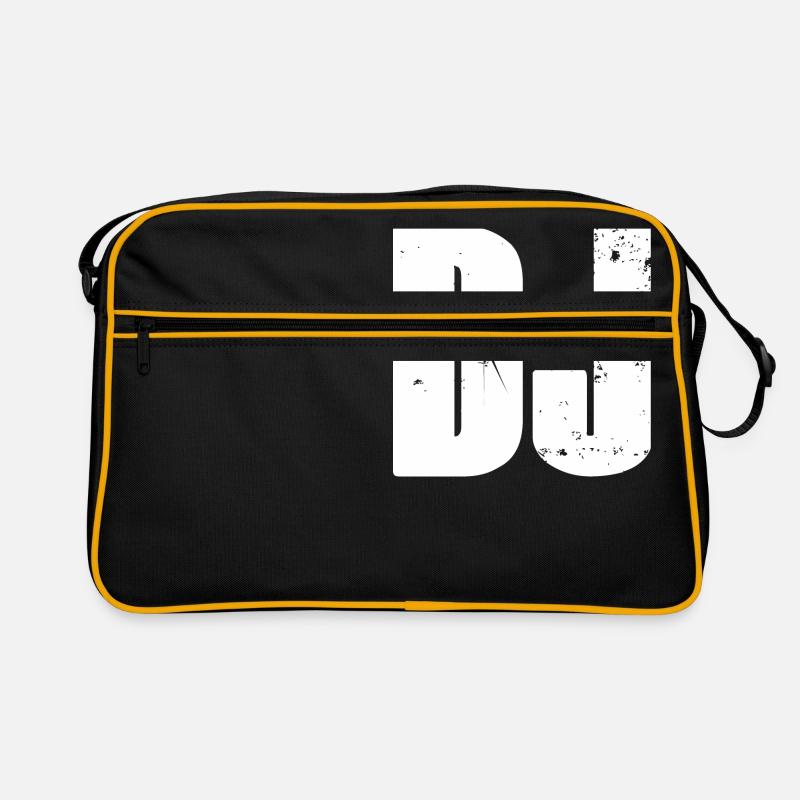 DJ - Retro Tasche - Schwarz/Gold