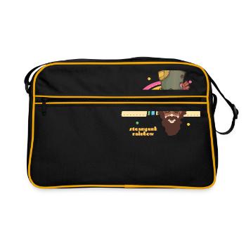 Steampunk Rainbow - Retro Bag - black/gold - Front