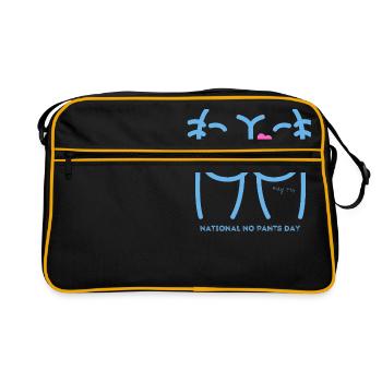 National No Pants Day Hairy Butt Cheeks - Retro Bag - black/gold - Front