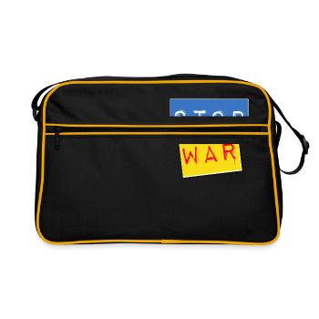 Stop was - Retro Bag - black/gold - Front