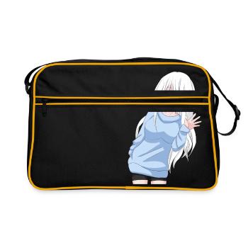 Anime Girl agitant - Sac Retro - noir/or - Devant
