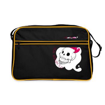 collection streetwear Burger - Sac Retro - noir/or - Devant