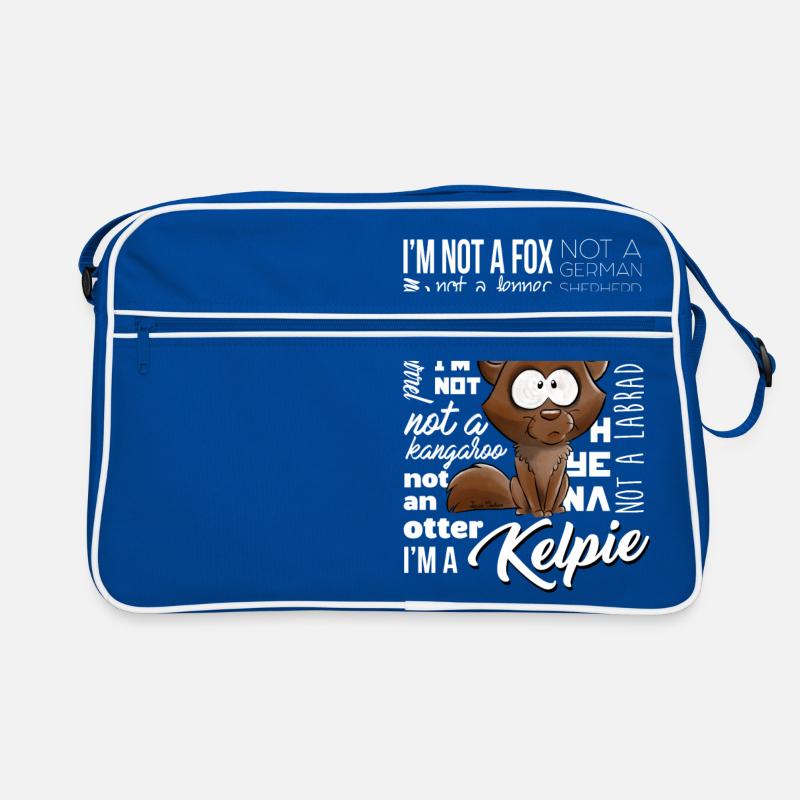 Ich bin ein Kelpie Retro Tasche