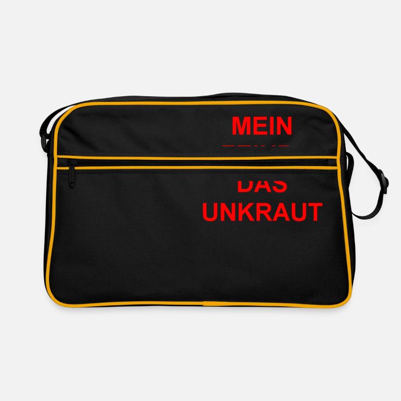 Mein Feind-Das Unkraut Geschenk Geschenkidee Retro Tasche