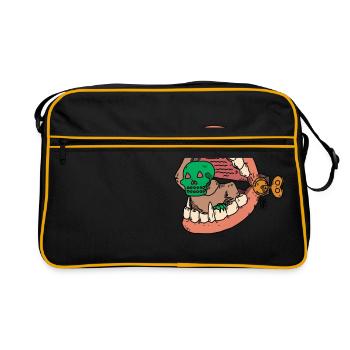 mal aux dents - Sac Retro - noir/or - Devant