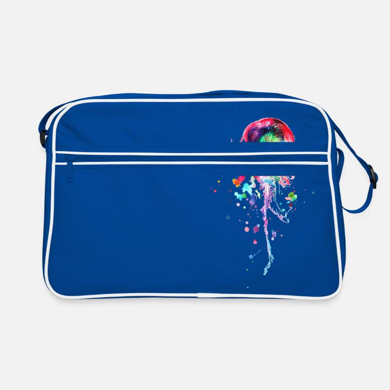 aquarelle méduse coloré Sac Retro