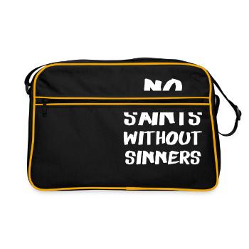 No Saints Without Sinners - Retro Bag - black/gold - Front