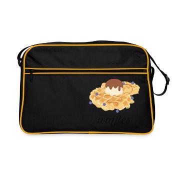 waffles - Retro Bag - black/gold - Front