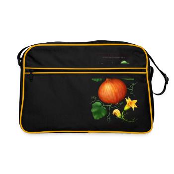 THE PLANTSPLATE FARM - CUCURBITA MAXIMA - Retro Tasche - Schwarz/Gold - Vorne