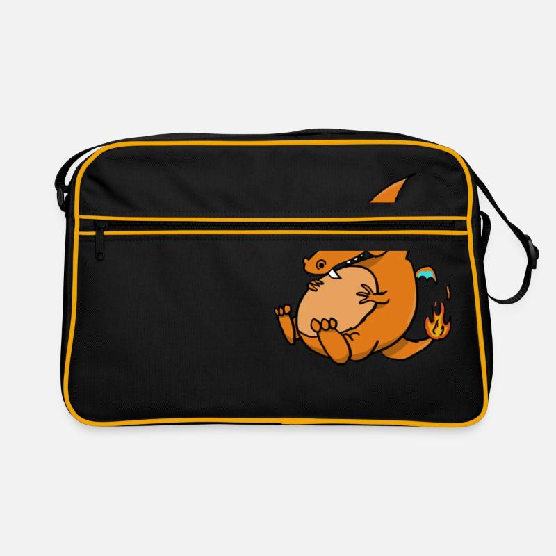 Saibling - Retro Tasche - Schwarz/Gold