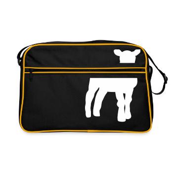 agneau - Sac Retro - noir/or - Devant