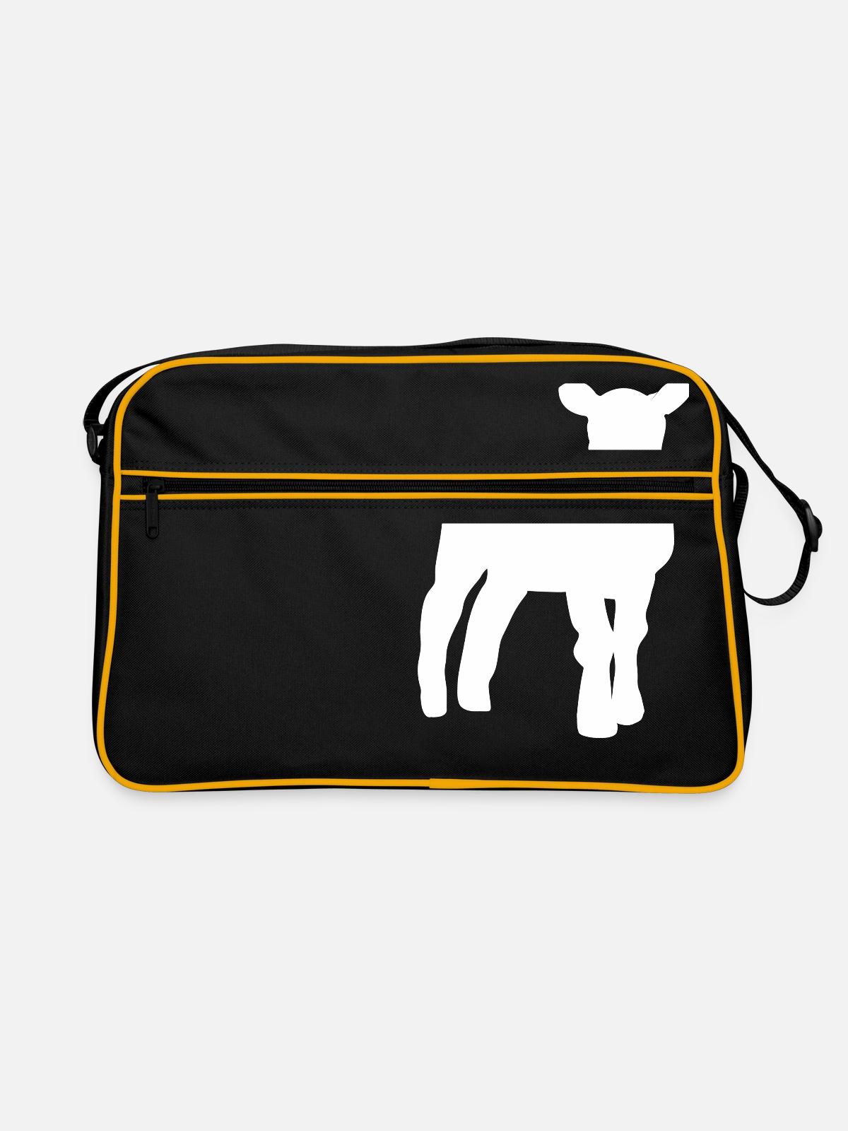lamb - Retro Bag - black/gold - Front