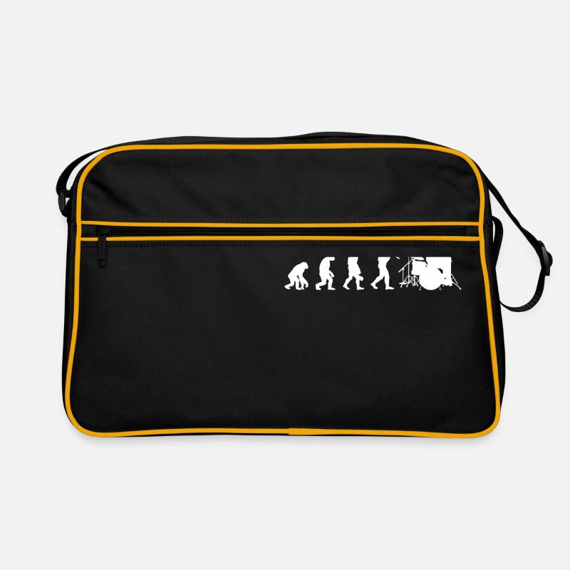 Schlagzeug Schlagzeuger Evolution - Retro Tasche - Schwarz/Gold