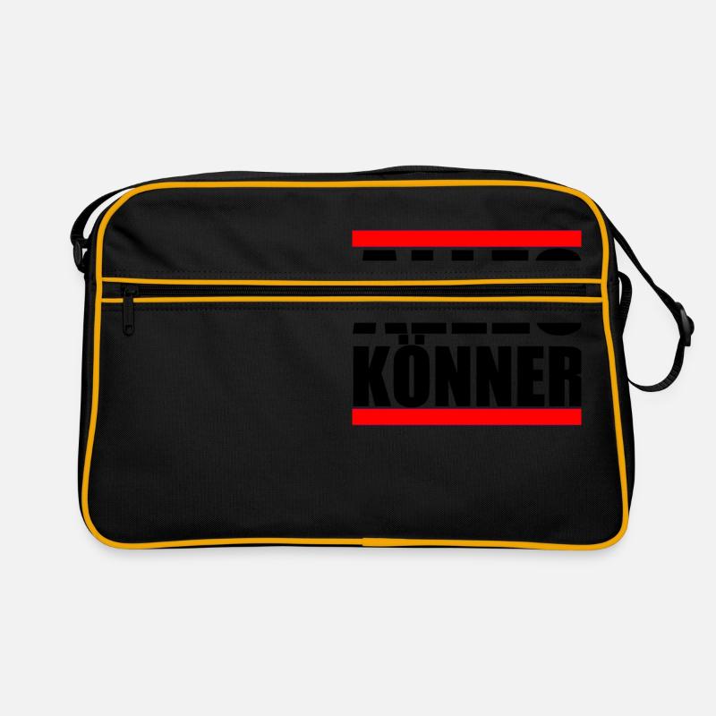 Alleskönner eingebildet arrogant überheblich Mann Retro Tasche