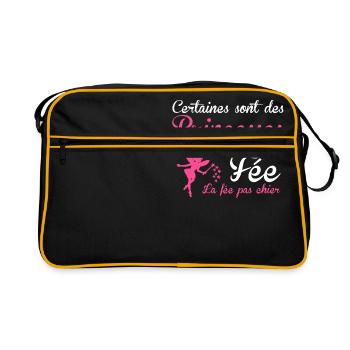 la fée pas chier - Retro Bag - black/gold - Front