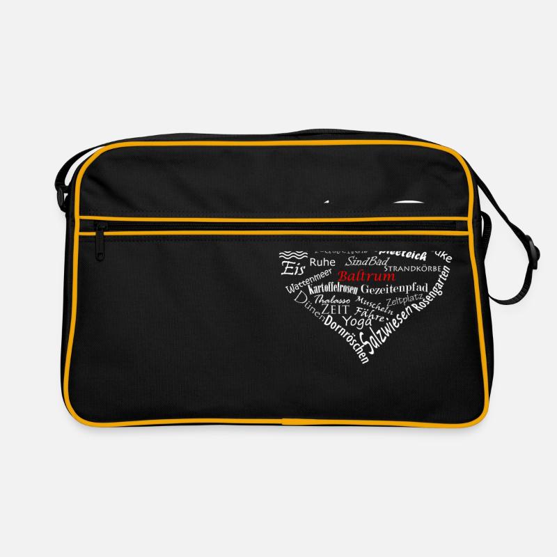 Baltrum Herz Retro Tasche