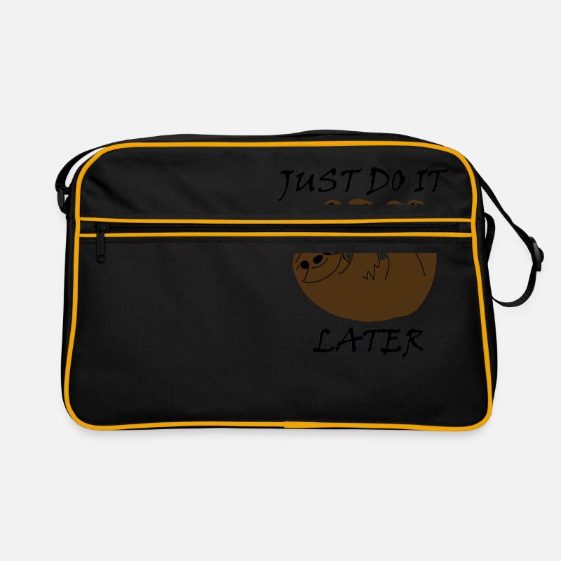 "Just do it later" Retro Tasche