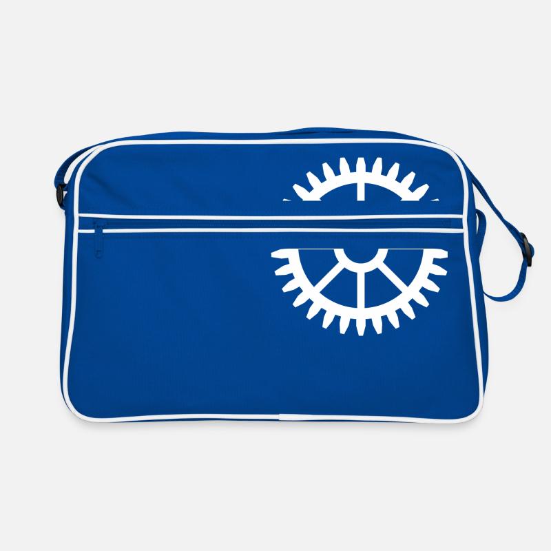 Zahnrad Vorlage Design Retro Tasche