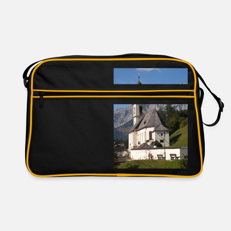 Ramsauer Kirche bei Berchtesgaden Retro Tasche