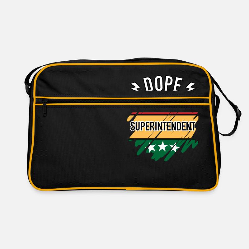 Black History Month Superintendent Juneteenth day Retro Bag