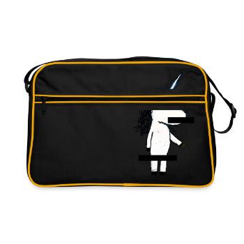 Censored Unicorn - Retro Bag - black/gold - Front