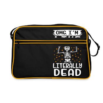 OMG I'm like literally dead - Retro Bag - black/gold - Front