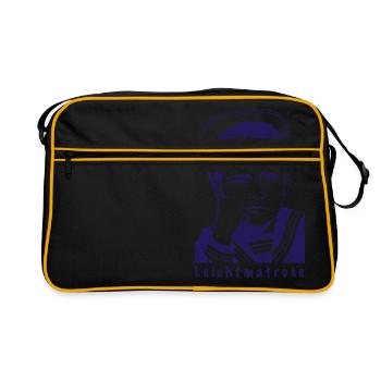Leichtmatrose | Matrose Seemann Kapitän Seefahrer - Retro Tasche - Schwarz/Gold - Vorne