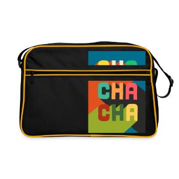 cha cha cha - Retro Bag - black/gold - Front